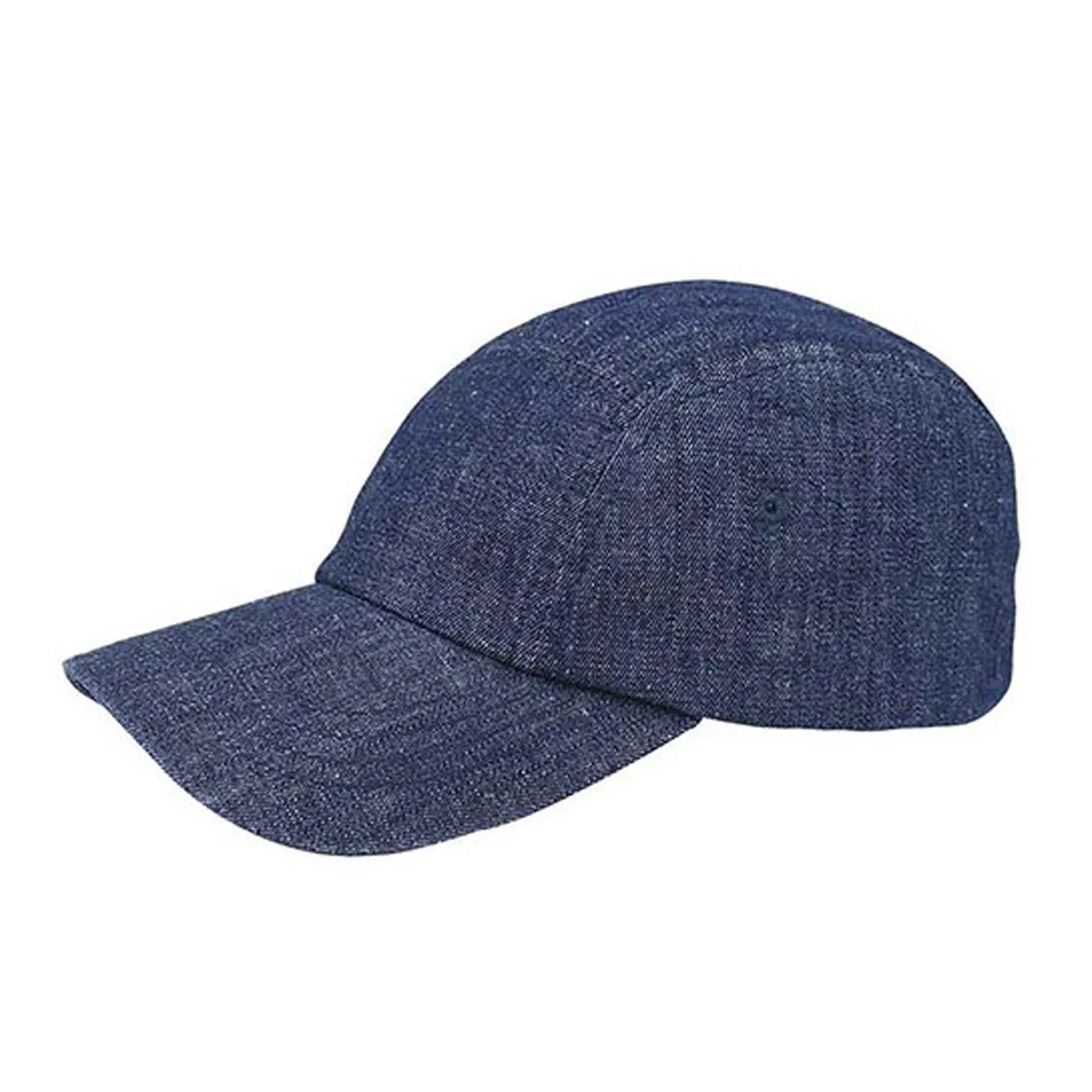 5 Panel Washed Denim Adjustable Strapback Cap