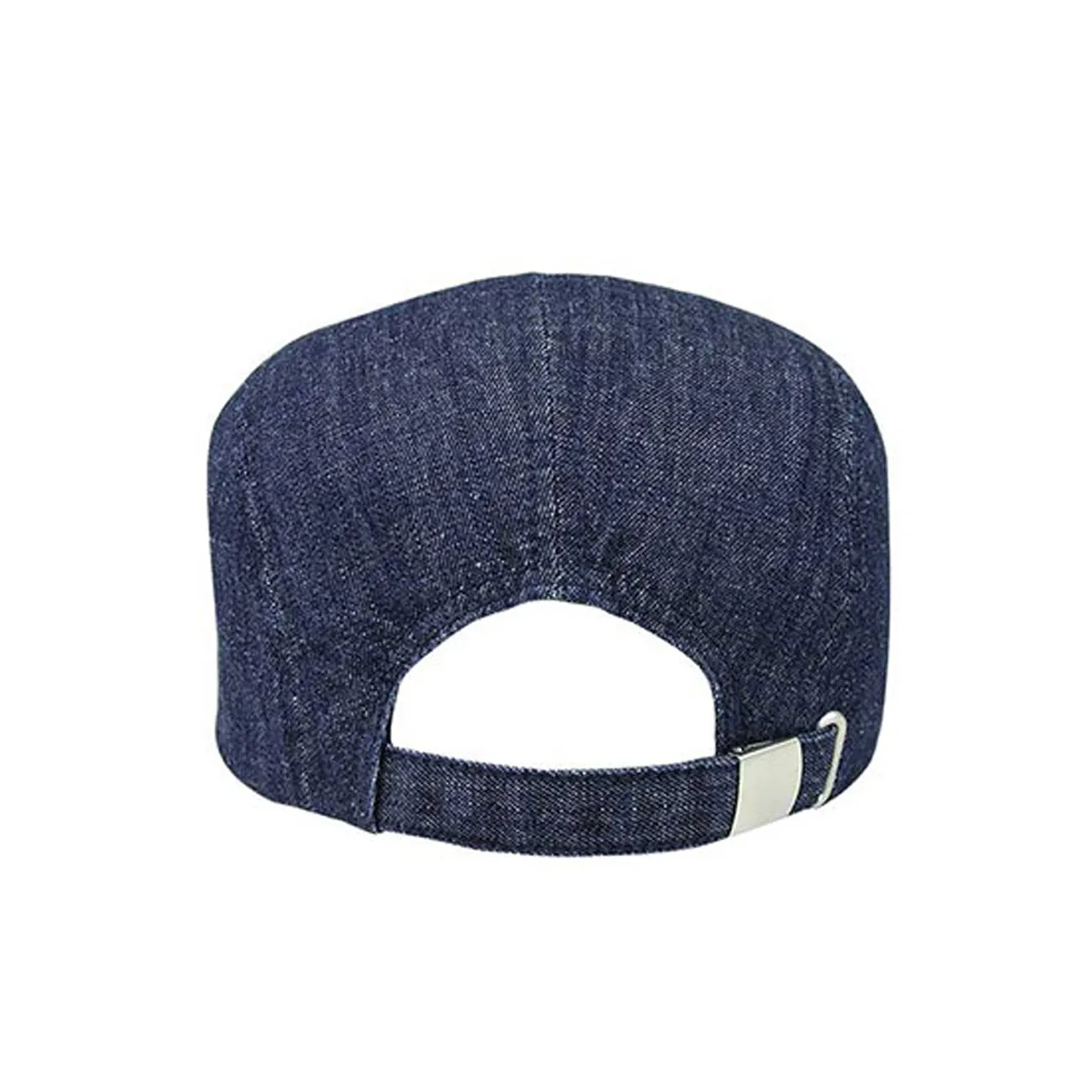 5 Panel Washed Denim Adjustable Strapback Cap