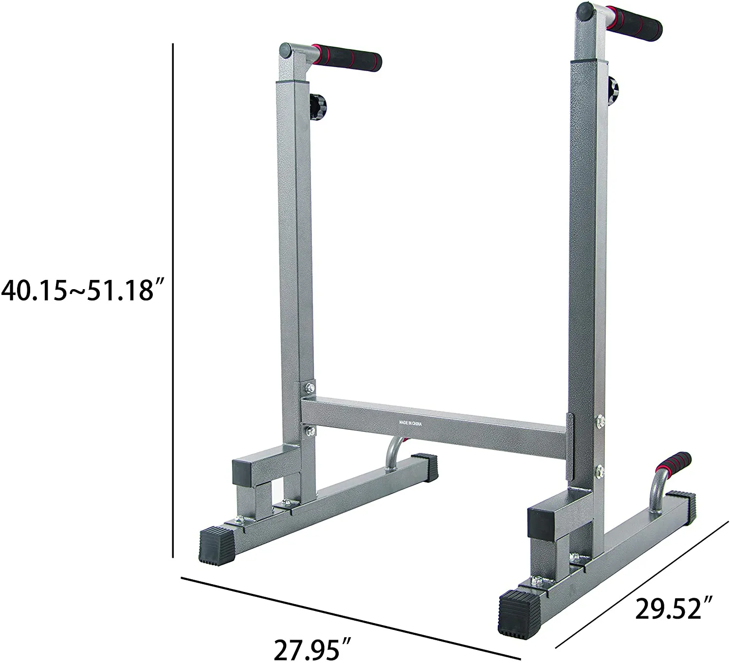 BalanceFrom Multi-Function Dip Stand Dip Station Dip bar with Improved Structure Design, 500-Pound Capacity