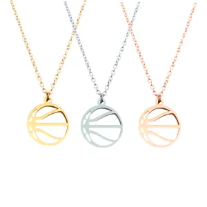 Basketball Stainless Steel Necklace