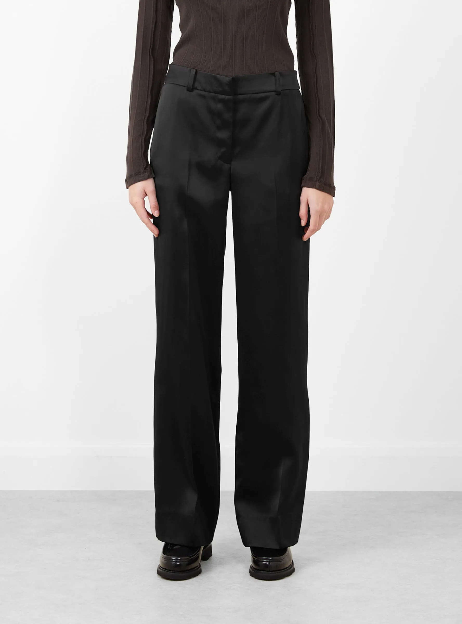 Cathy Trouser Duchesse Satin Black