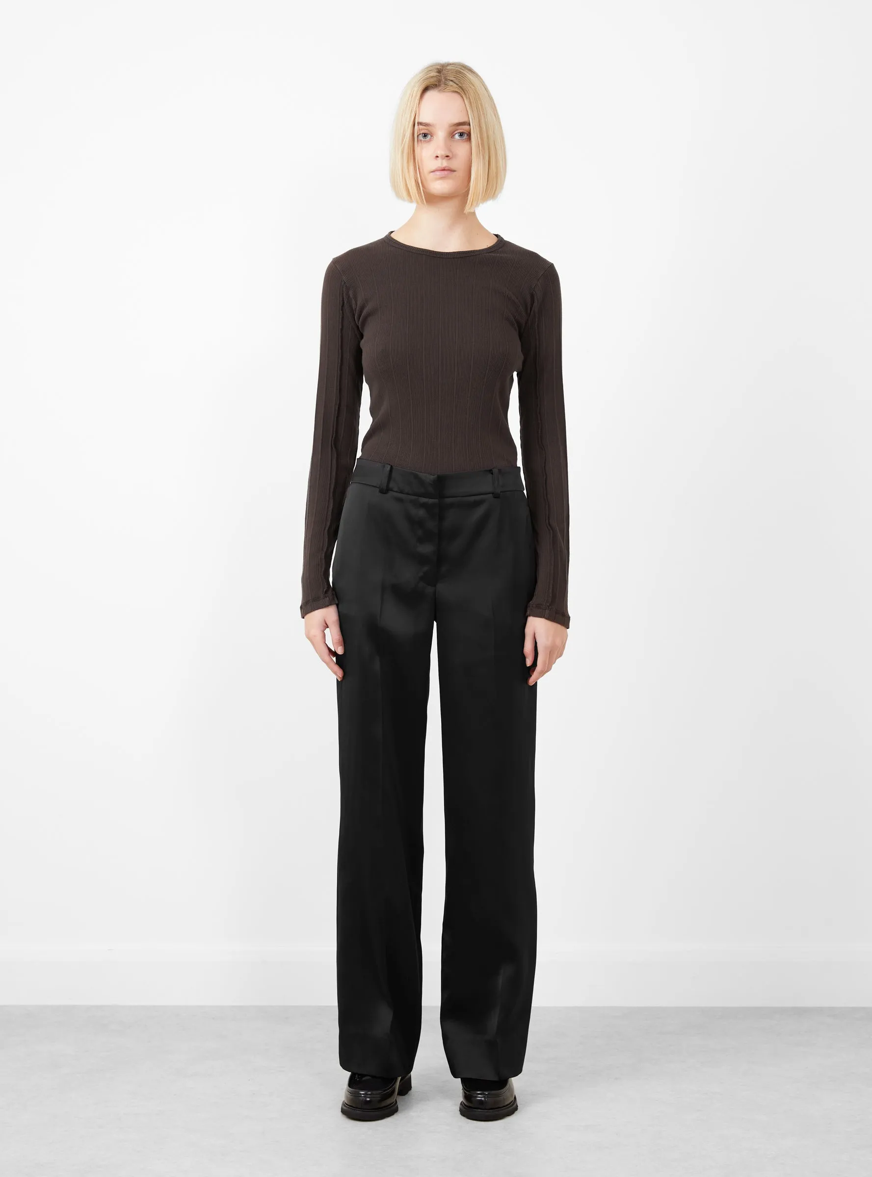 Cathy Trouser Duchesse Satin Black