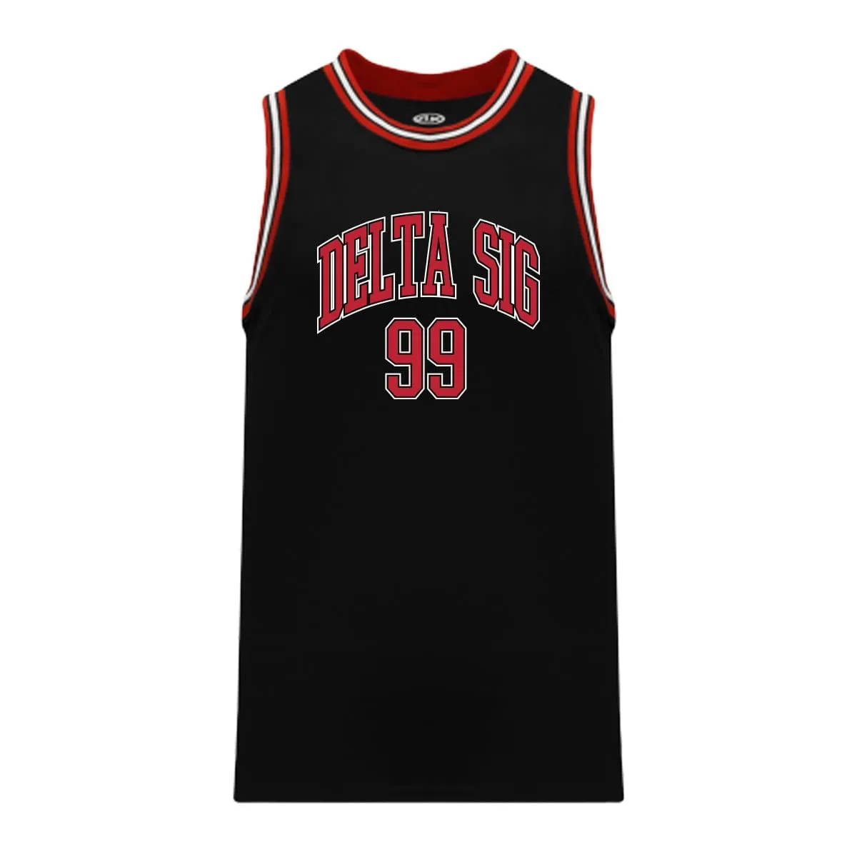 Delta Sig Black Basketball Jersey