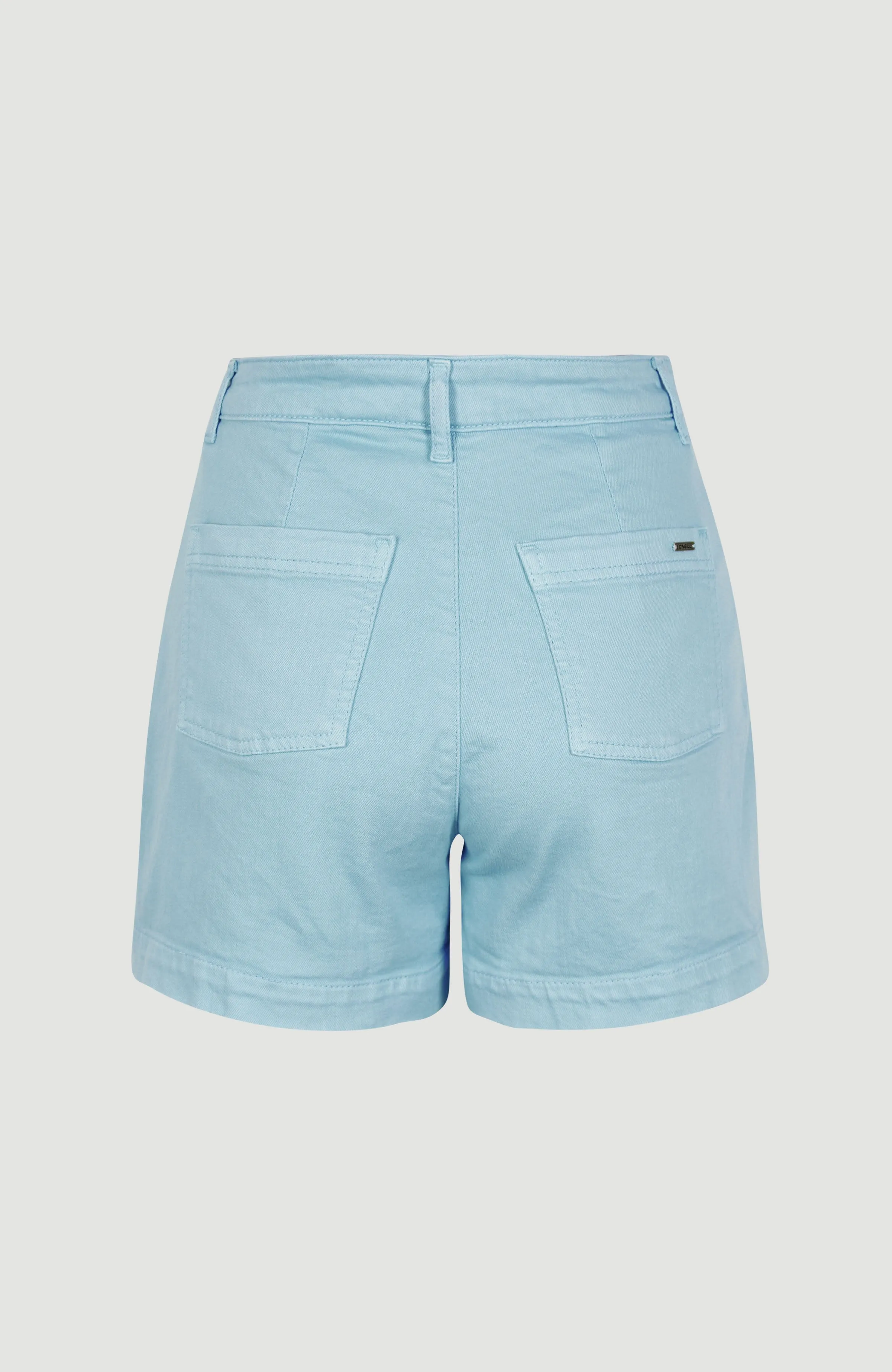 Dive High-Waist Twill Shorts | Blue Topaz