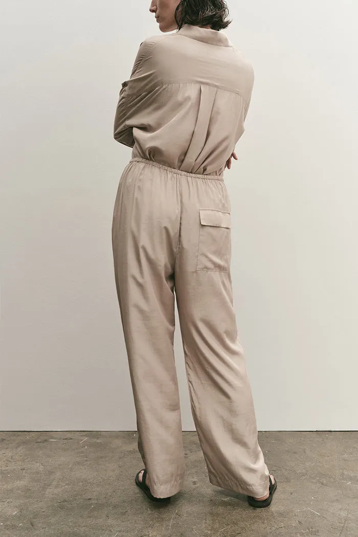 DRAWSTRING WIDE LEG PANTS