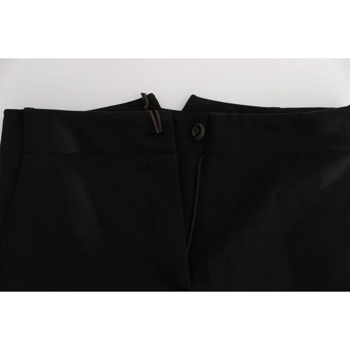 Ermanno Scervino Elegant Cropped Capri Pants in Black