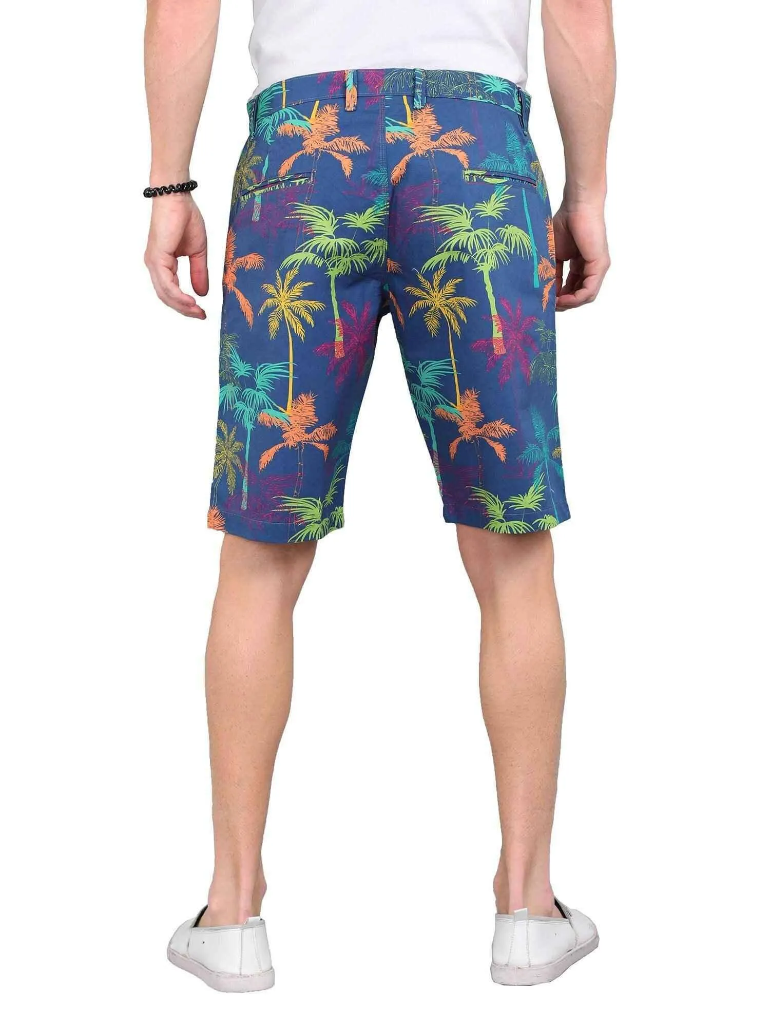 Guniaa Men's MultiColour Digital Printed Cotton Short