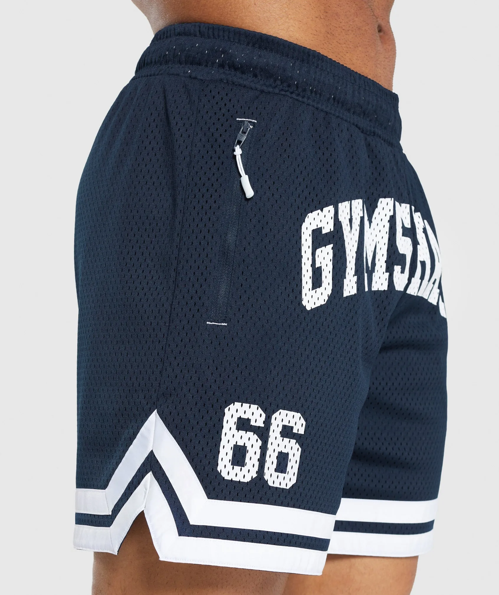 Gymshark Varsity Mesh Shorts - Navy