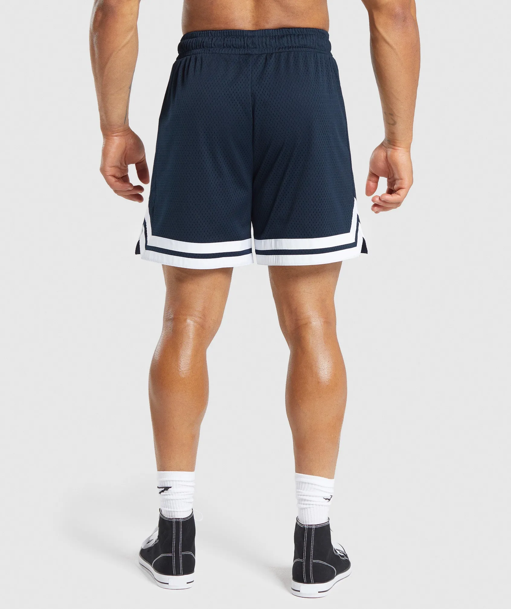 Gymshark Varsity Mesh Shorts - Navy