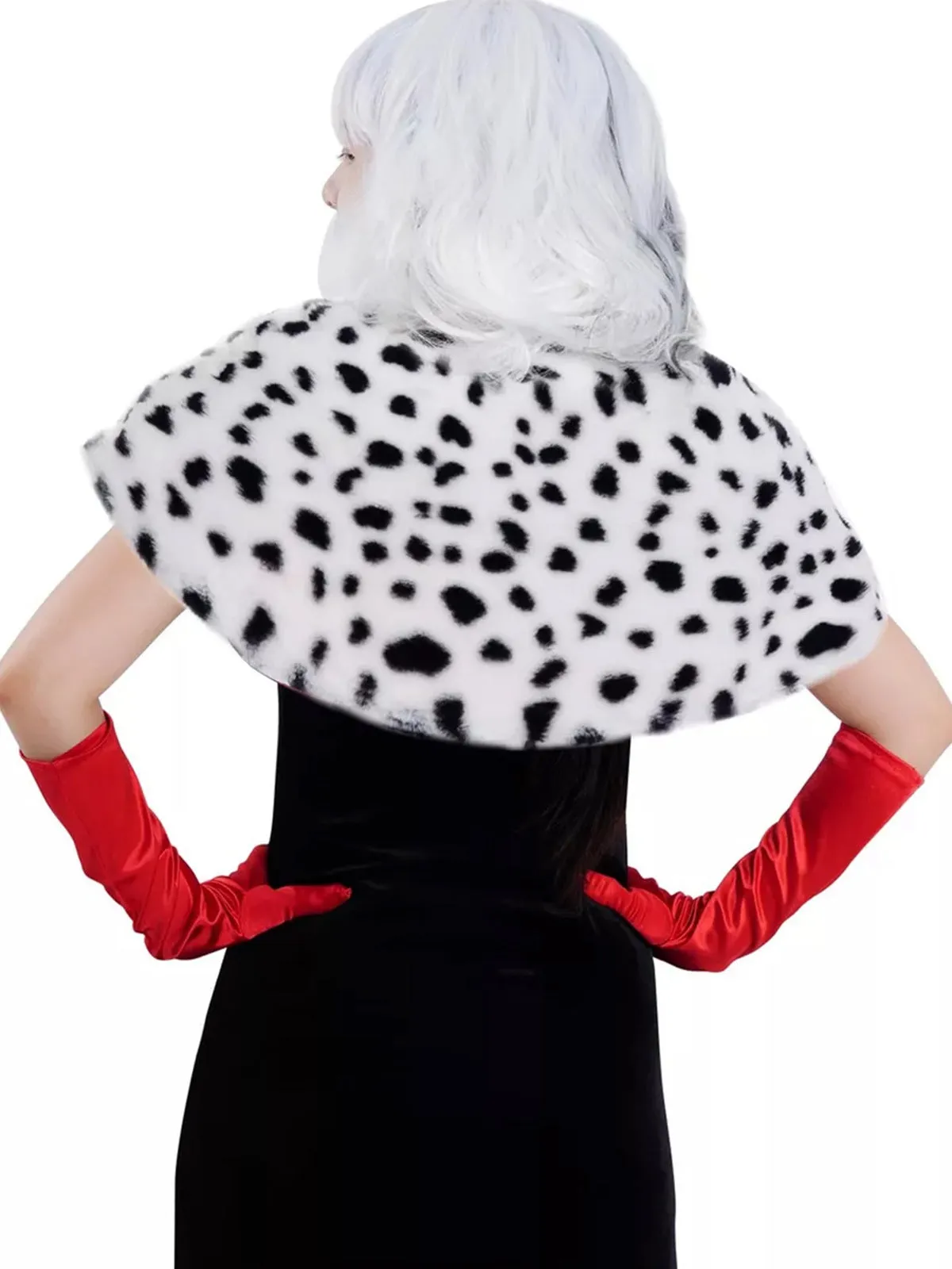 Halloween Dalmation Cosplay Gown Cape