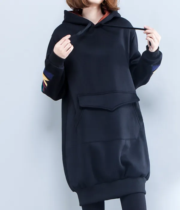 hooded Autumn Loose Spring Casual Women Cotton Tops WG961707