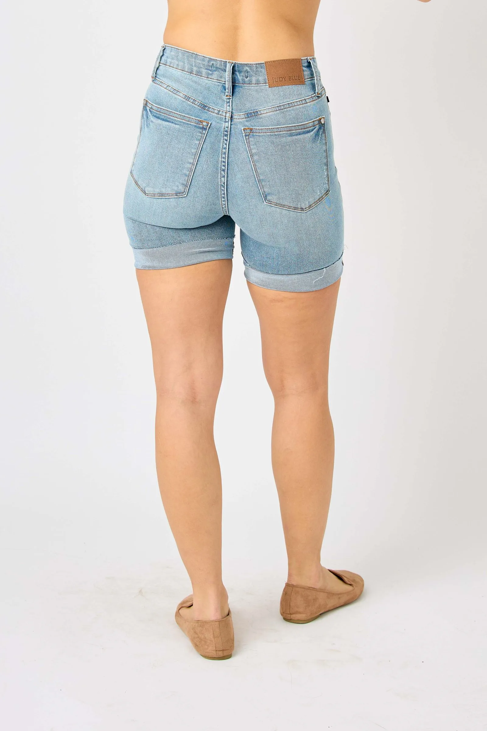 Judy Blue high waist tummy control cool denim shorts