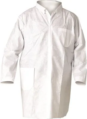 Kleenguard* A20 Breathable Particle Protection Lab Coat Snap Front White Xx-Large 25 Per Case