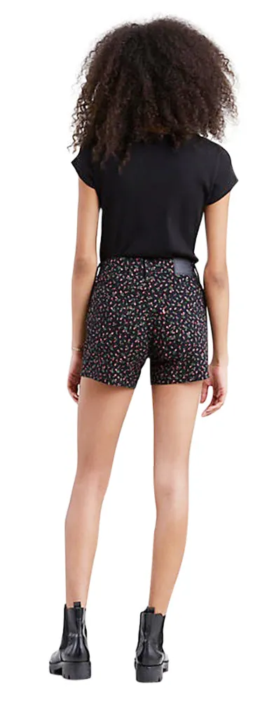 Levi's Women's Mid Length Denim Shorts - Rosebud Print