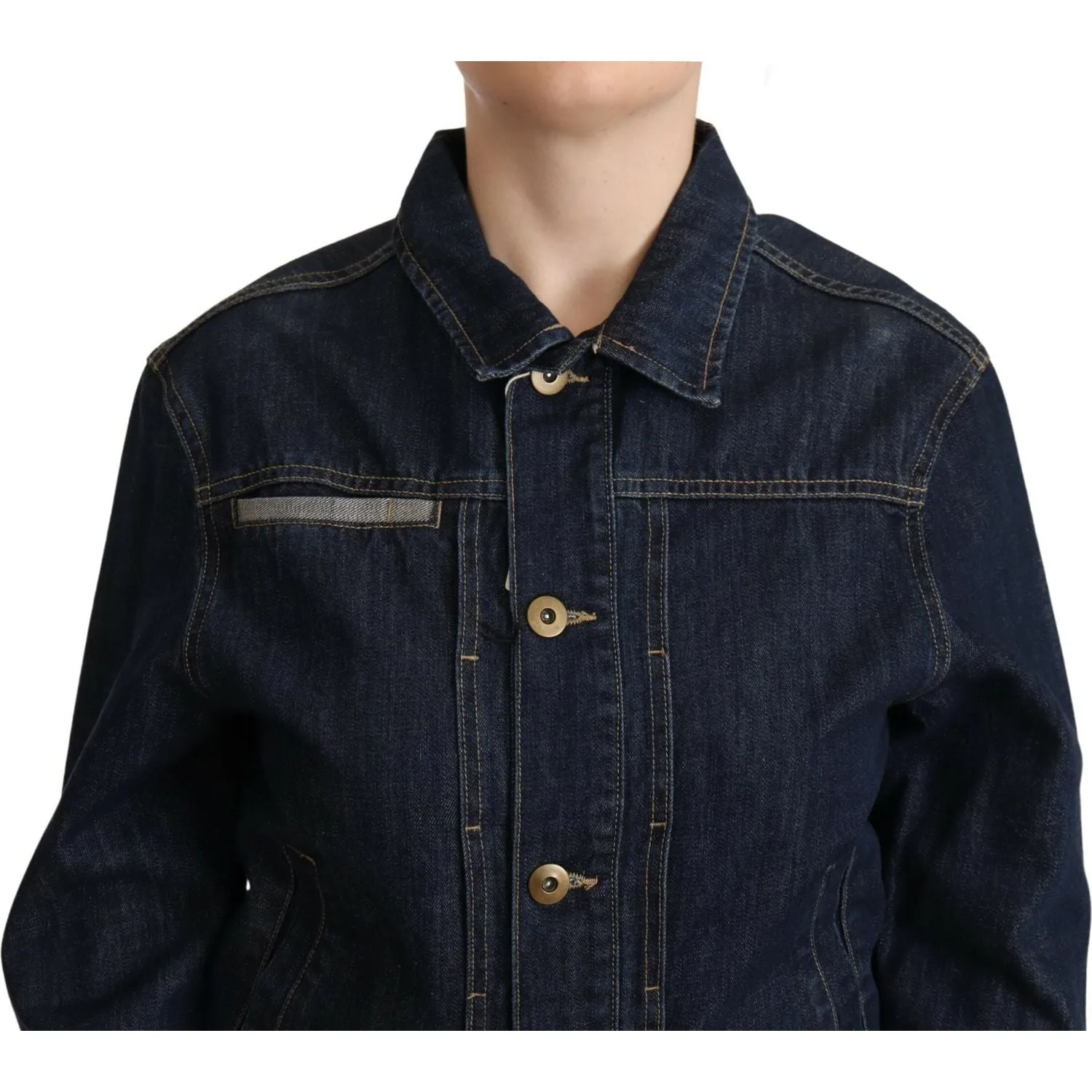 Master Coat Chic Dark Blue Denim Jacket