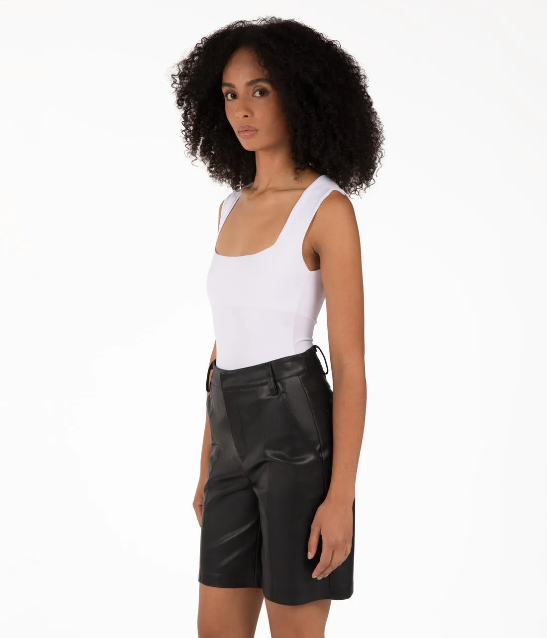 MATT&NAT EDIE - Women's High-Waisted Vegan Shorts