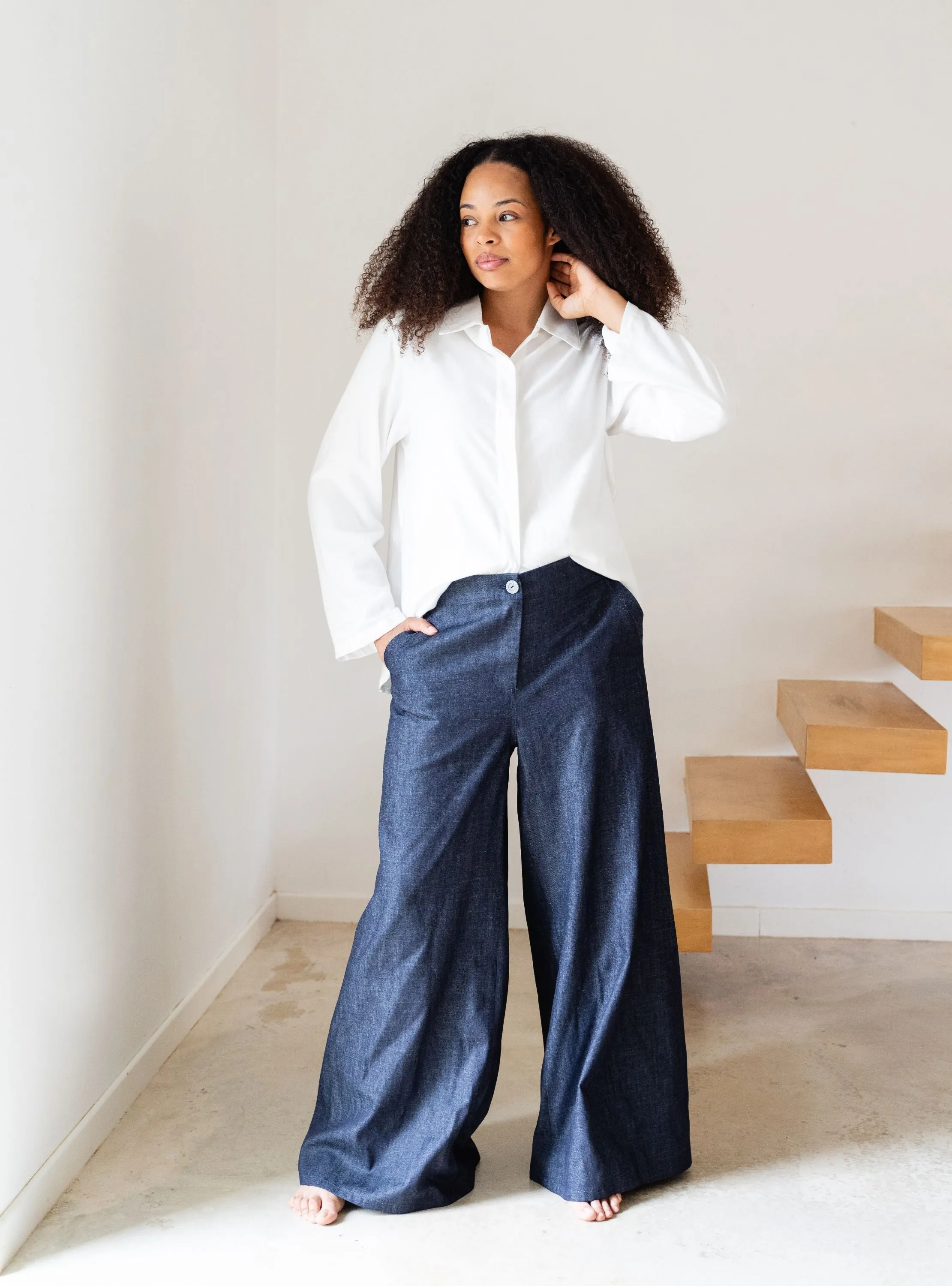 Organic Denim WIDE trousers