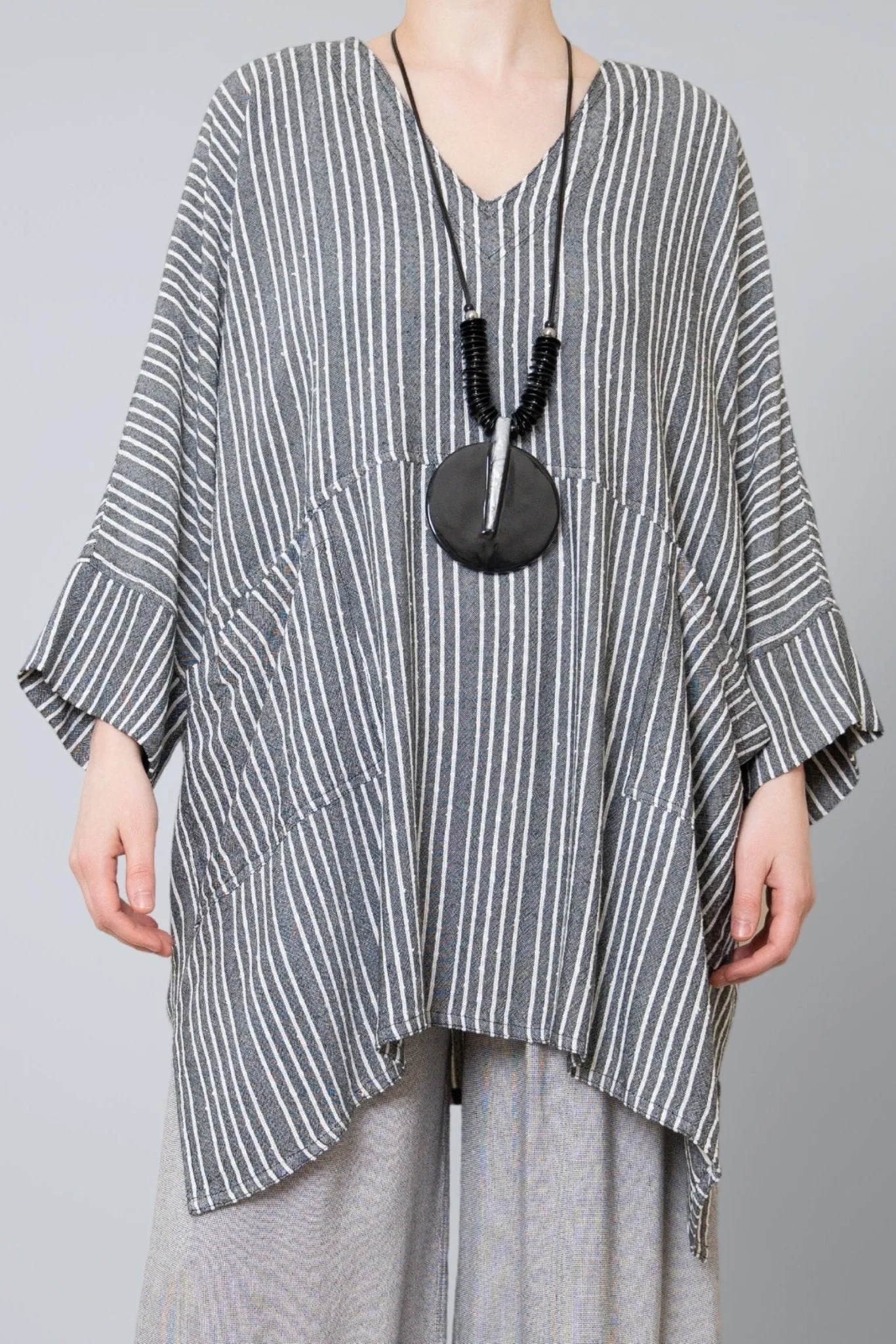 Oversize Top - Shadow Stripe