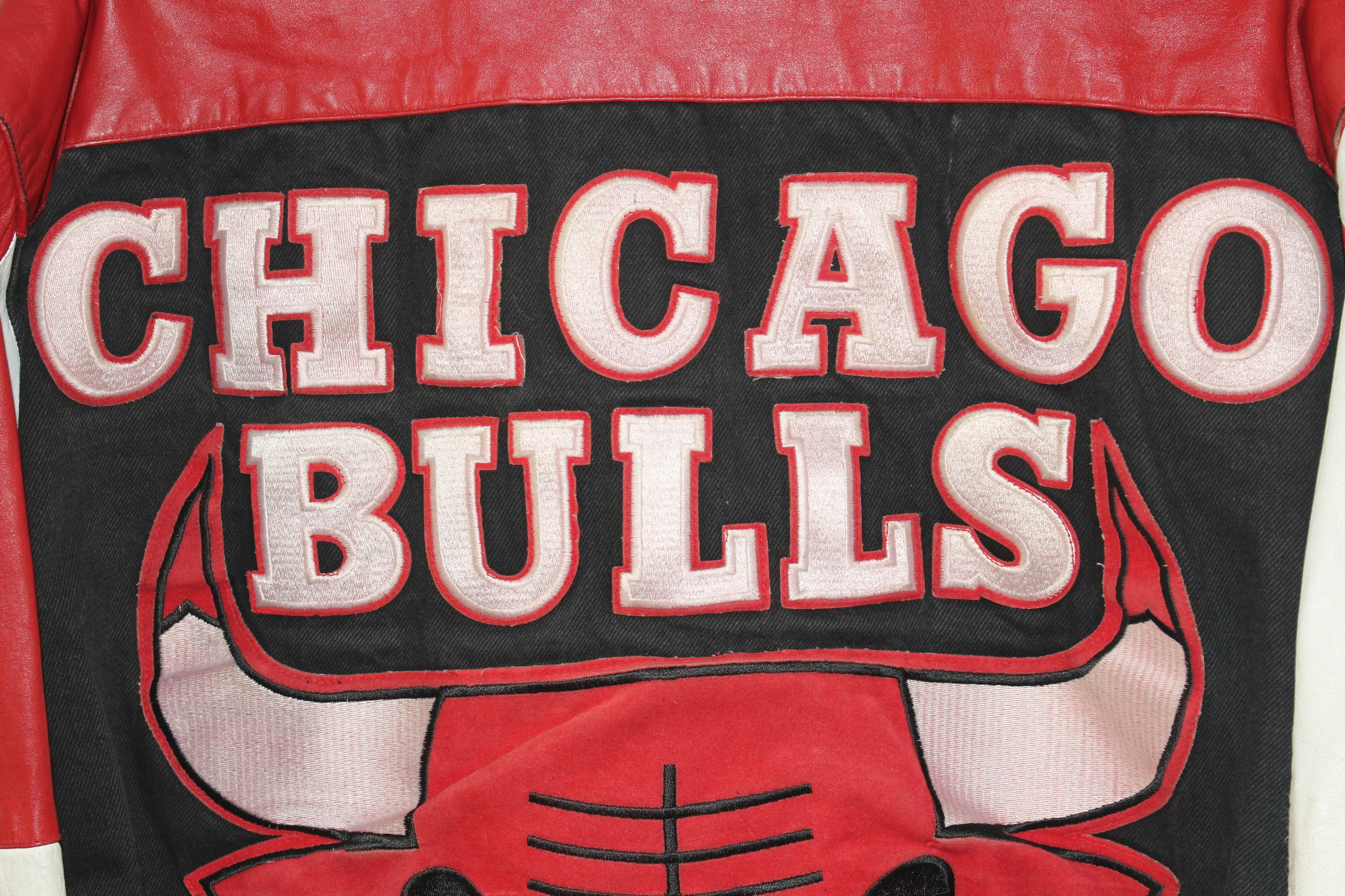 Rare Chicago Bulls 1992 Jeff Hamilton Leather Jacket (M) No Refunds