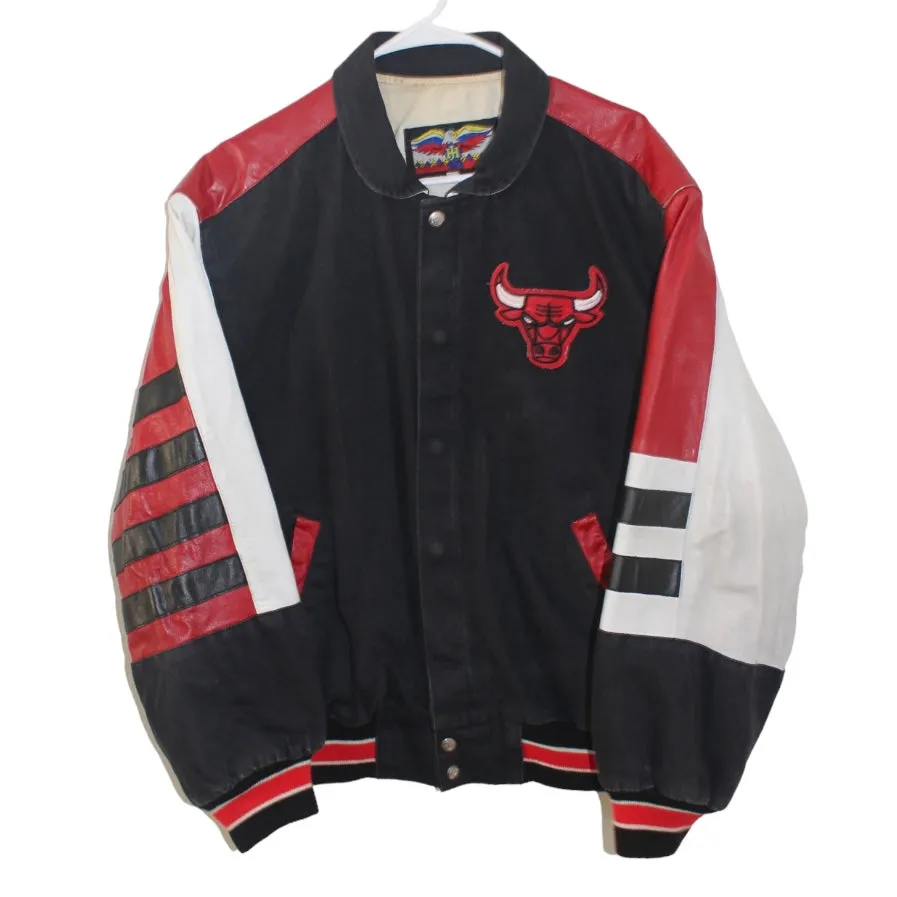 Rare Chicago Bulls 1992 Jeff Hamilton Leather Jacket (M) No Refunds