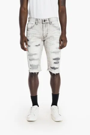 Smoke Rise Men's Rip and Repair Fashion Denim Short