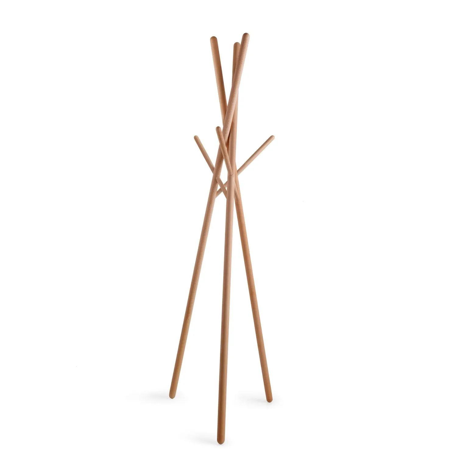 Solid Beech Wooden Coat Rack