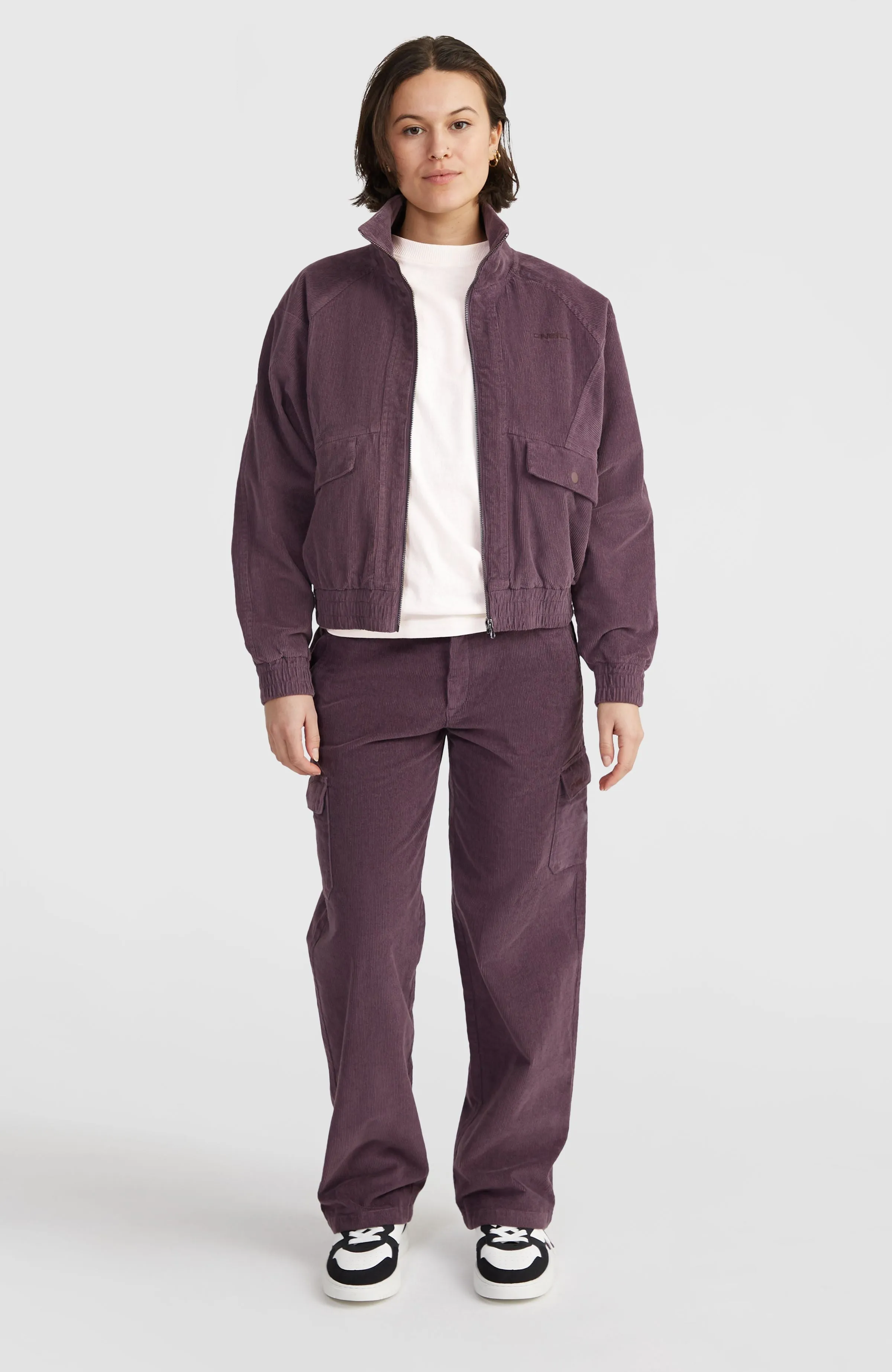 Surf Heroes Cord Cargo Pants | Mauve Miracle