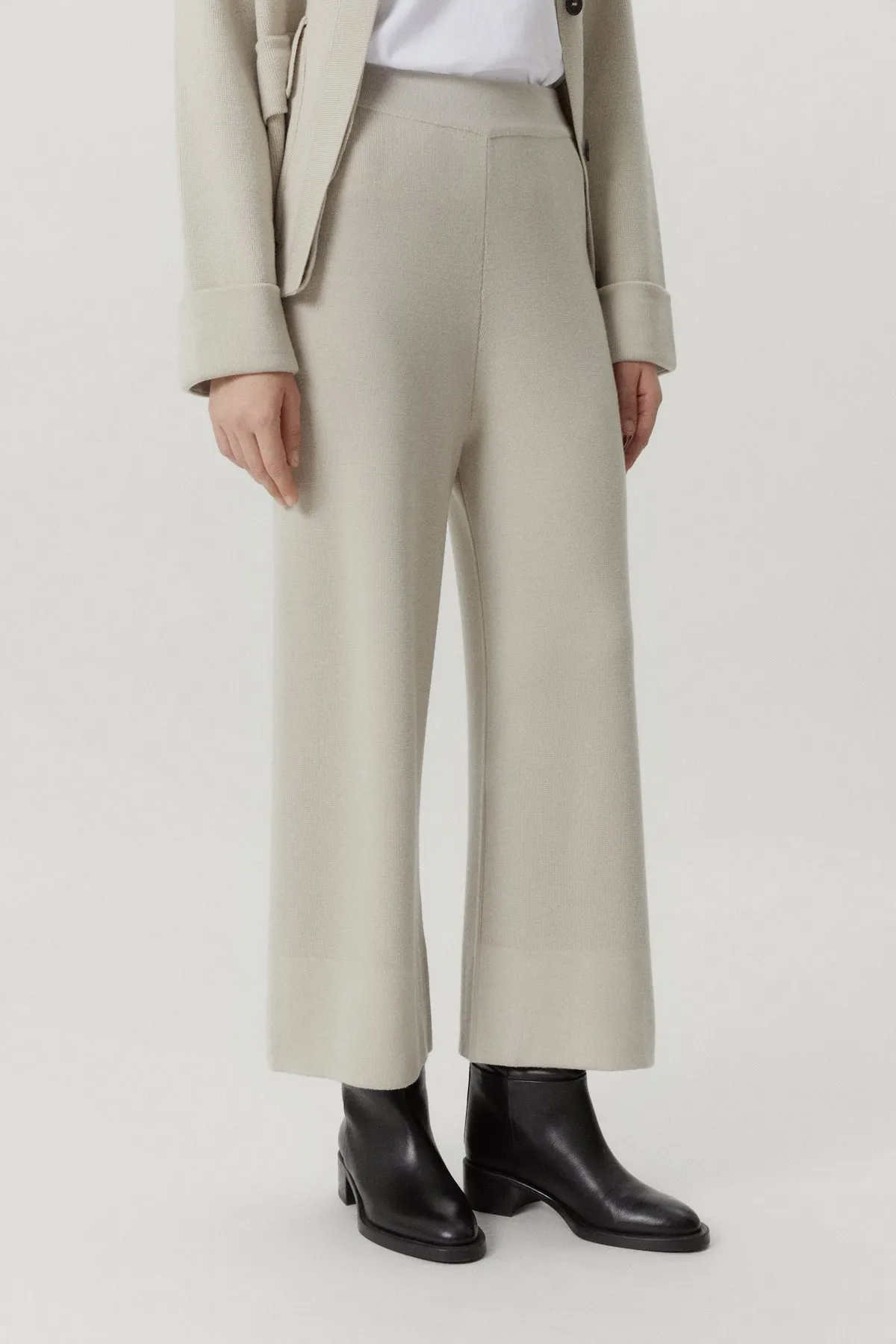 The Merino Wool Wide Leg Pants