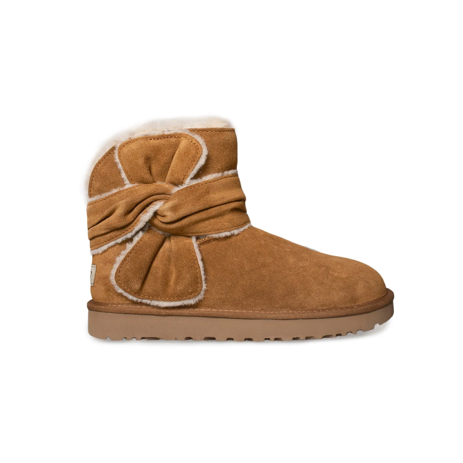 UGG Spill Seam Bow Chestnut Boot's - Women's