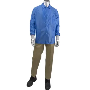 Uniform Technology BR49AC-44RB-5XL StatStar Short ESD Labcoat - ESD Knit Cuff