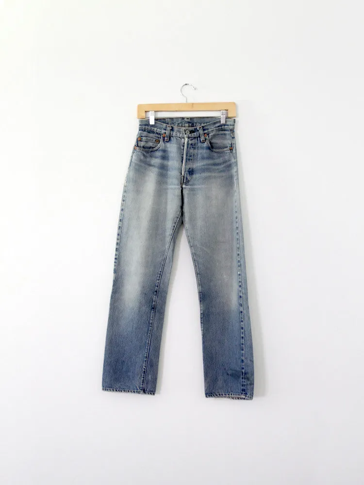 vintage Levis red line selvedge jeans, 28 x 31