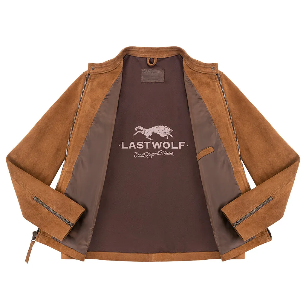 WHEELER PEAK RACER LEATHER JACKET - CEDAR SUEDE