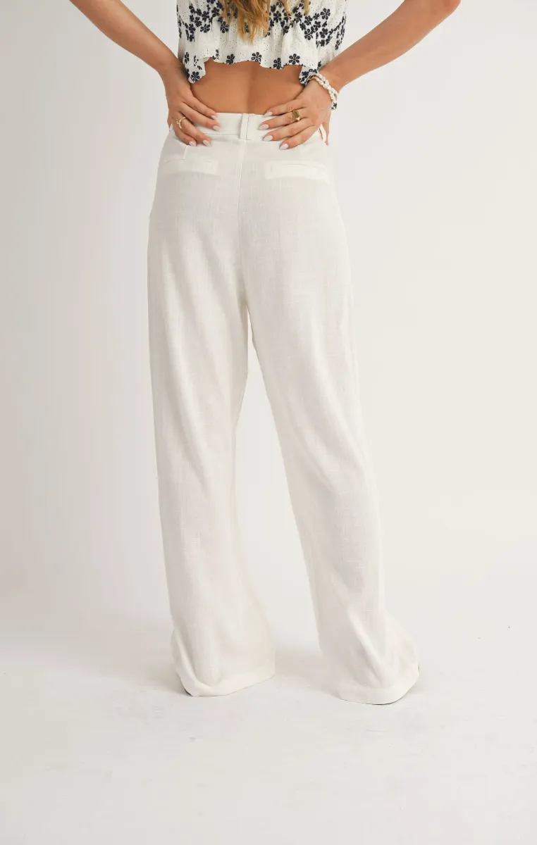 White Sandy Cove Pants